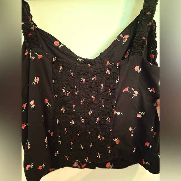 Urban Outfitters Cropped Corset Tank With Buttons | NWOT | Black | Size Small - Picture 4 of 4